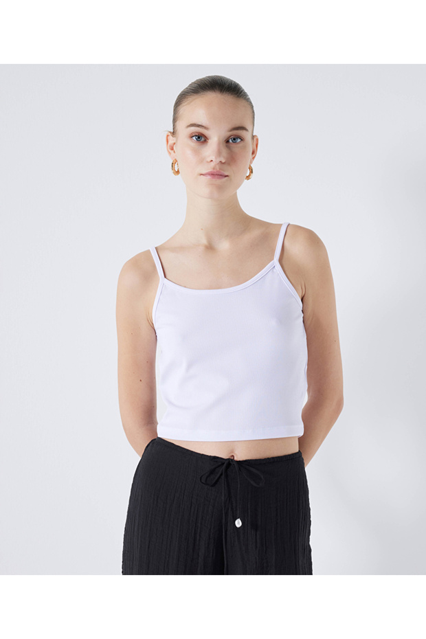 Fitilli askılı tişört - 2