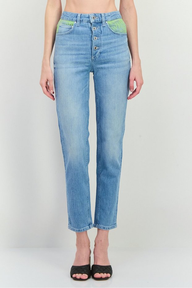 Women Skinny Fit Washed Denim Jeans, Blue
