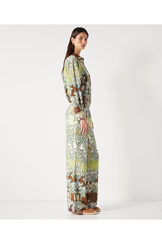 Gemusterte Hose mit gerader Passform - 2