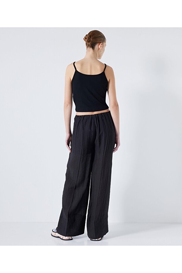 Spodnie sznurowane, proste - 6