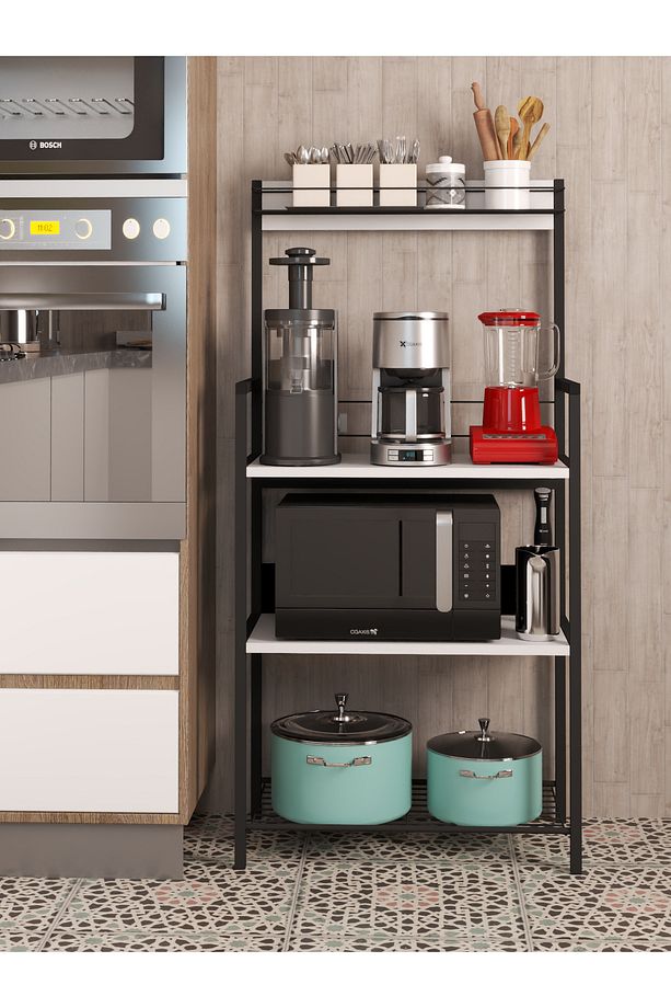 Ludlow Metal Sepetli Mutfak Kahve Köşesi Organizer LU05-W - 4