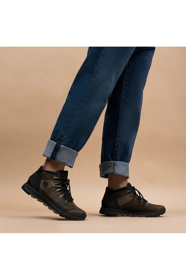 Sprint Trekker Mid Lace Up Waterproof Erkek Yeşil Bot - 1
