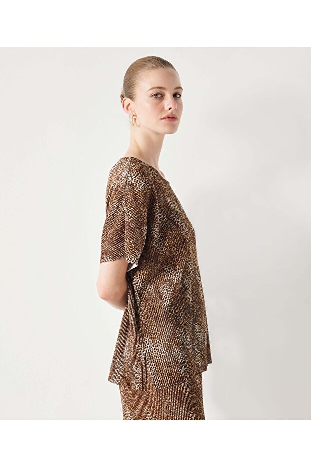 Leopar desen bluz - 5