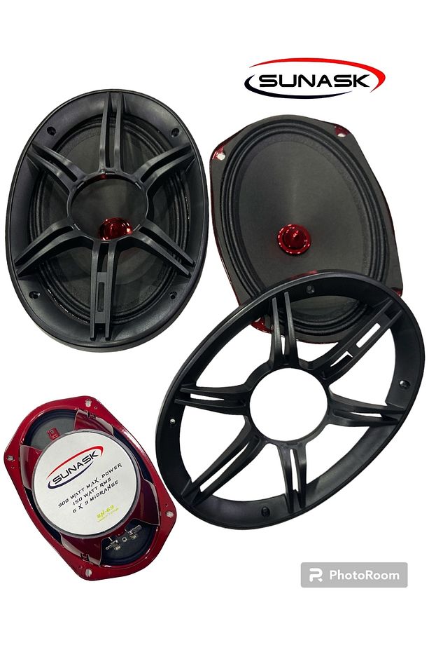 Sn-69 900 Watt 150 Rms Kurşun Göbek Oval Midrange Amfi Uyumludur Kutu Içeriği 2 Adet - 4