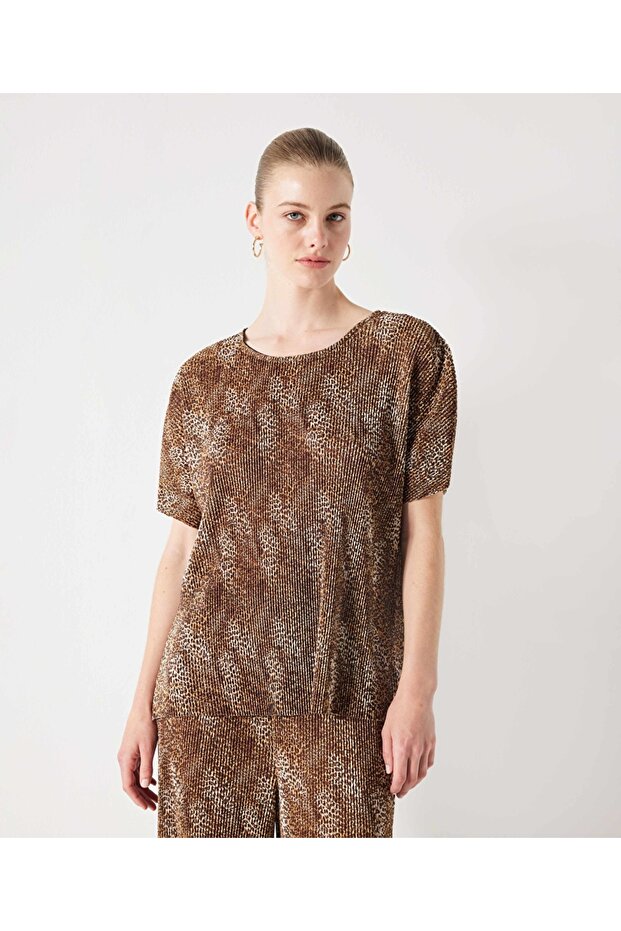 Leopar desen bluz - 1