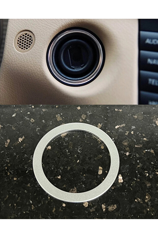Mercedes contact frame w204 w212 w207 self-adhesive silver