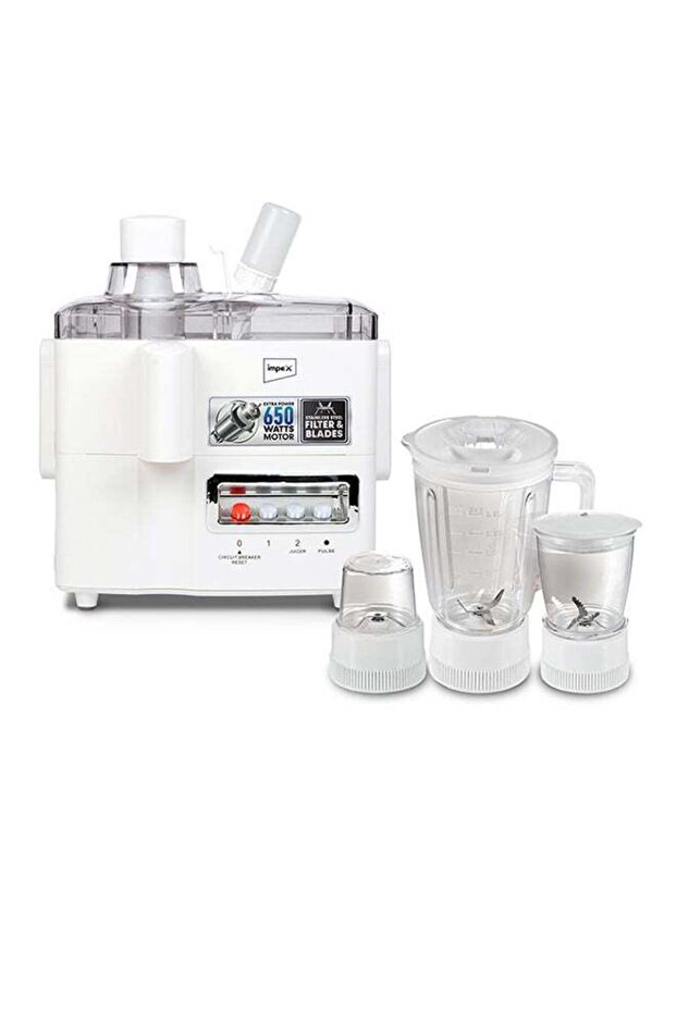 4in1 Juicer Blender Large 1.5L Jar, Stainless Steel Filter, 2 Speed and Pulse Control 650W JB414C - 1