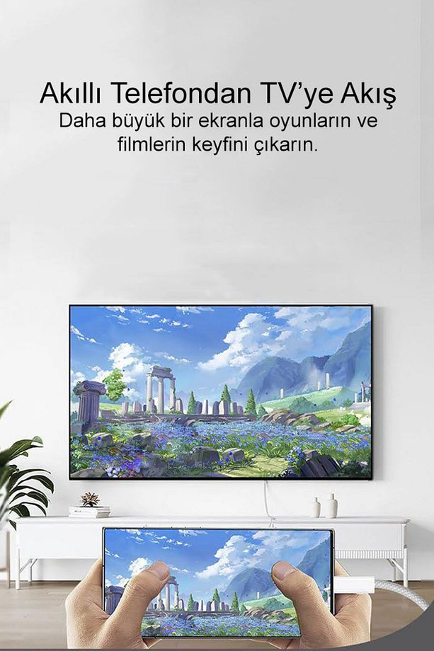 Type-c To Hdmı Adaptör Android Tablet Ipad Uyumlu 1080p Görüntü Aktarımı 2 Metre - 6