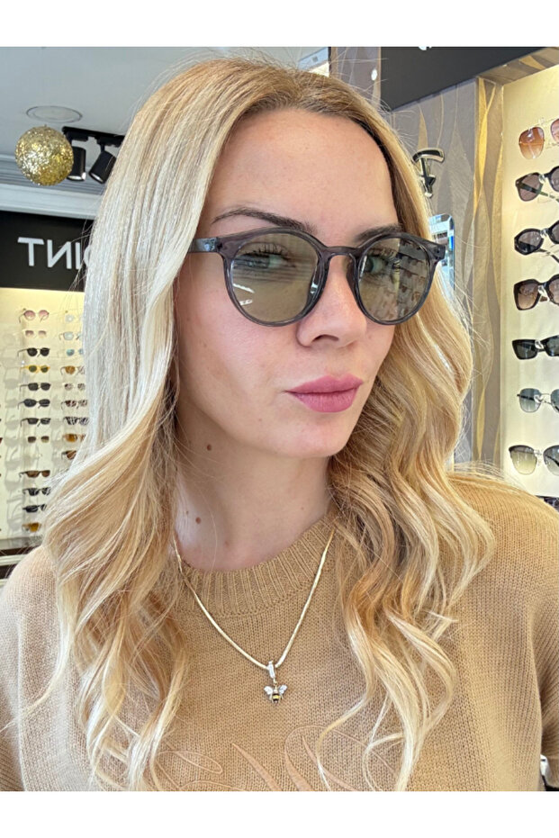 هيرا رمادي أخضر النظارات الشمسية - 4