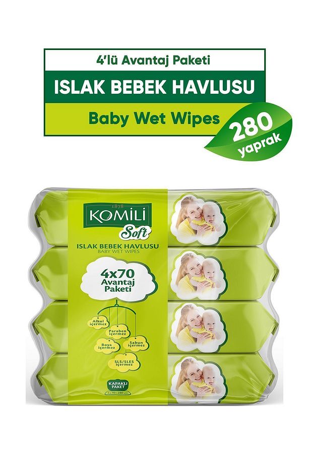 Soft Islak Havlu 4x70 - 280 Yaprak - 2