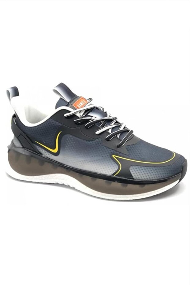 Dash Erkek Sneaker Ayakkabı - Siyah-Sarı - 2