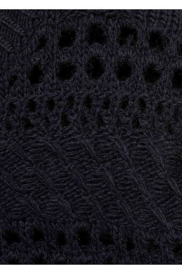 Ajur örgü kazak - 6