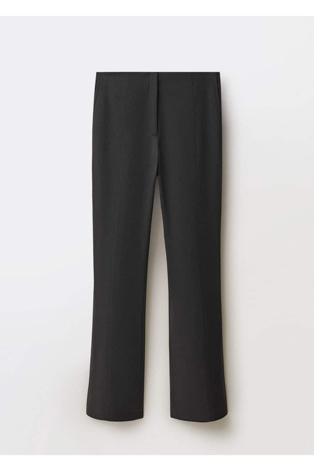 Yırtmaçlı flare pantolon - 3