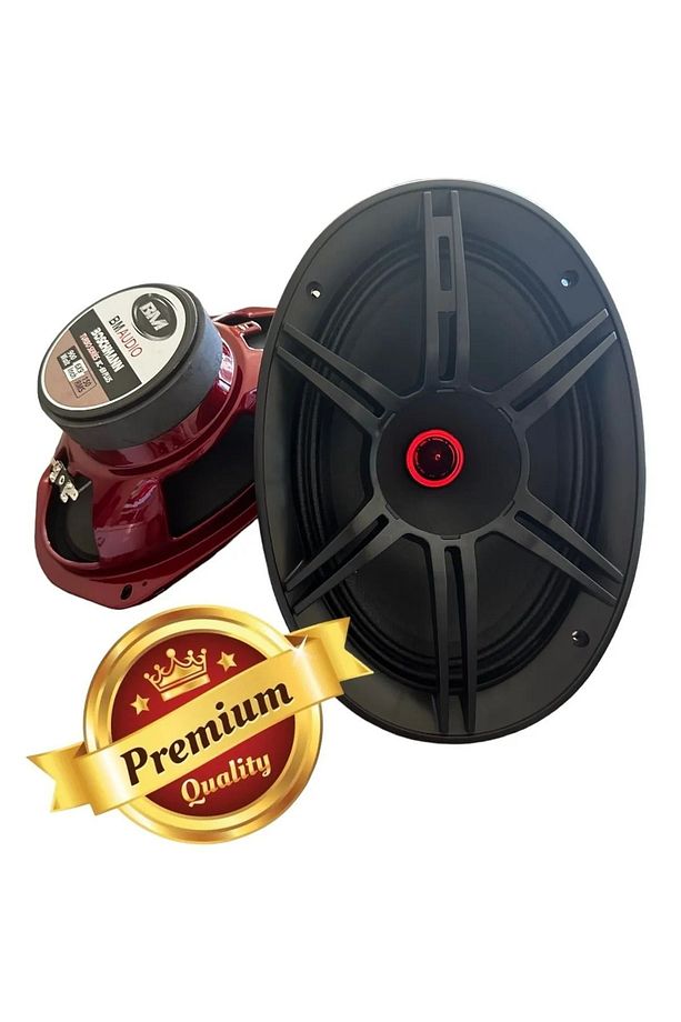 Navigo Oval 6x9 Kayık Midrange 900 Watt 150 Rms Kurşun Göbek Kapaklı Takım - 2