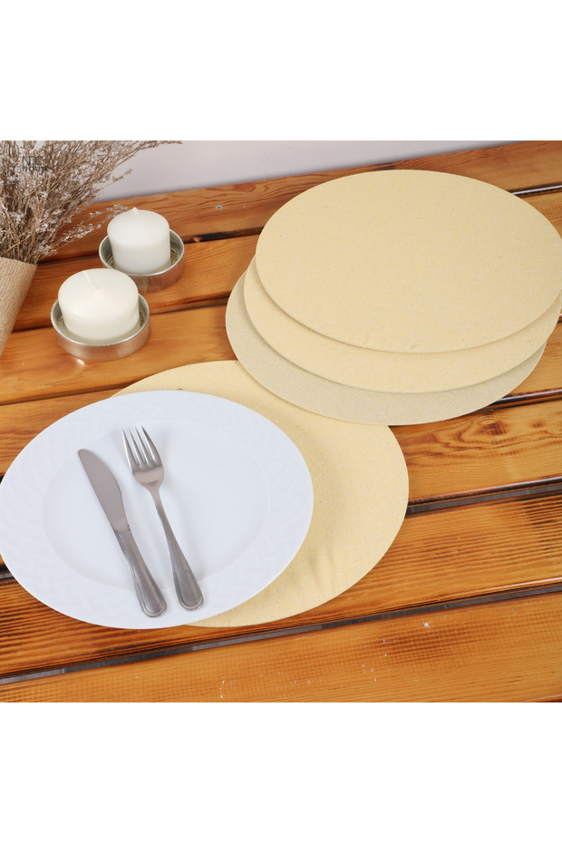 Linen American Serving and Supla and Supla Case. (Set of 6)