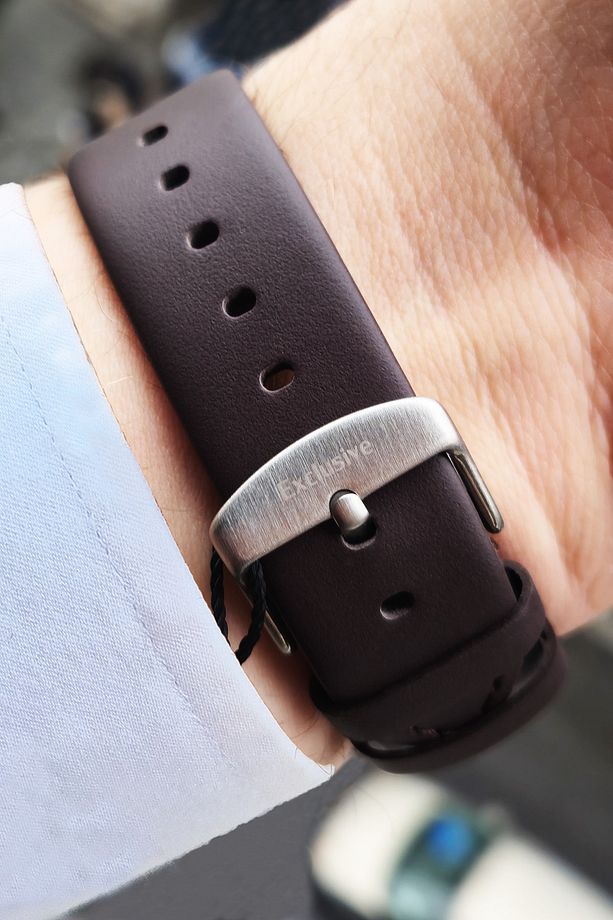 Exclusive Multi Fonksiyonel Takvim, Gün, 12/24 Saat, Dual Time Su Geçirmez Deri Erkek Kol Saati - 3