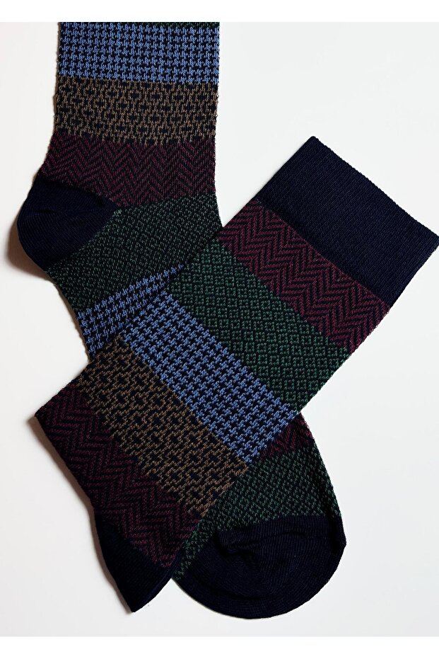 جوارب رجالية منقوشة 2 زوجًا - 3