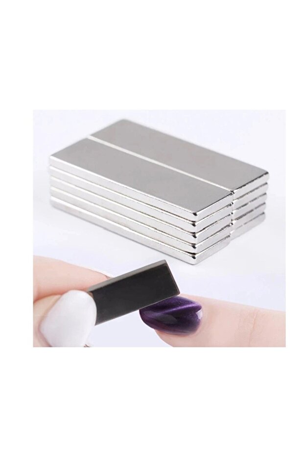 20 Adet Neodyum Mıknatıs Magnet 30x10x2 Mm Dikdörtgen Güçlü Mıknatıs - 5