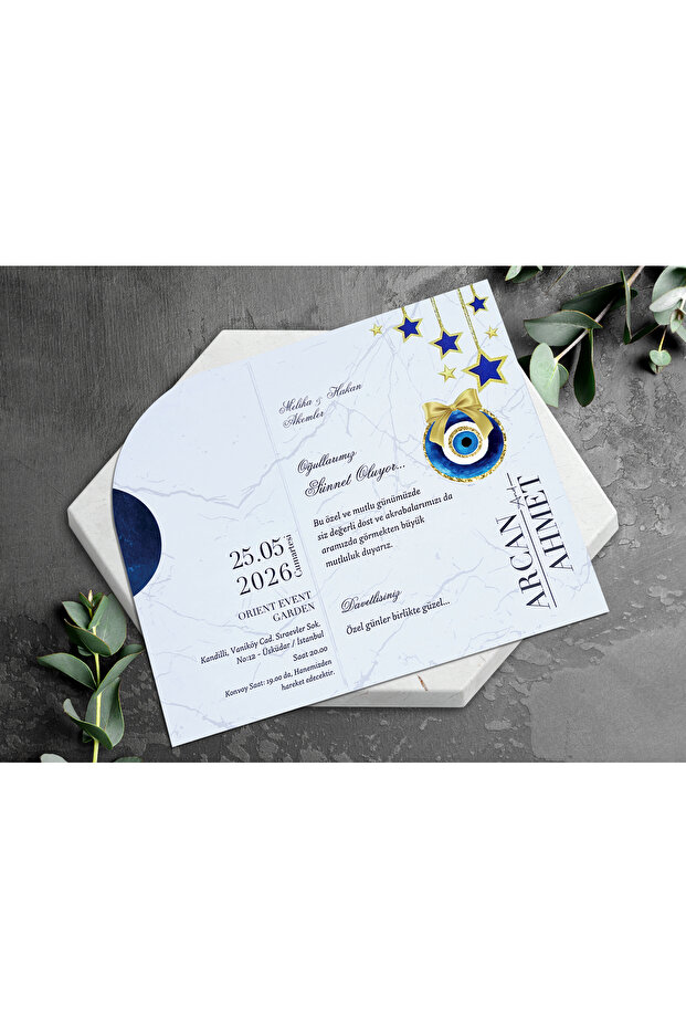 50 Adet Egehan Sünnet Davetiye 1261 - 2