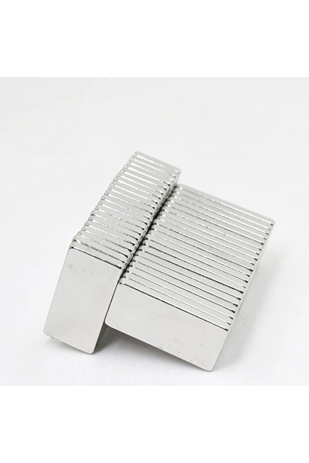 20 Adet Neodyum Mıknatıs Magnet 30x10x2 Mm Dikdörtgen Güçlü Mıknatıs - 2