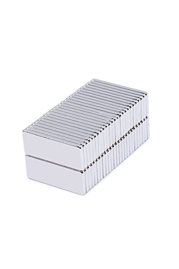 20 Adet Neodyum Mıknatıs Magnet 30x10x2 Mm Dikdörtgen Güçlü Mıknatıs - 4