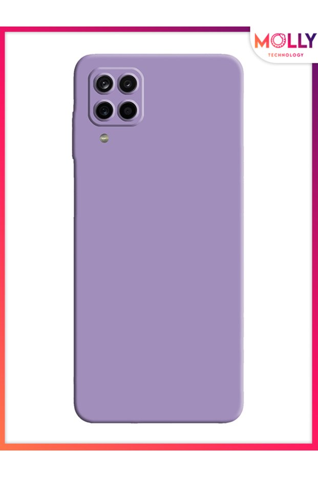 Lilac Liquid Inside Velvet Silicone Case for Samsung Galaxy M12