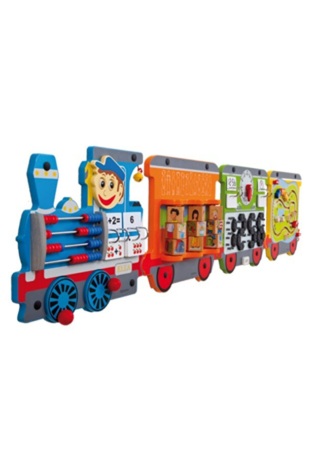 Wall application The train with a clock - 2