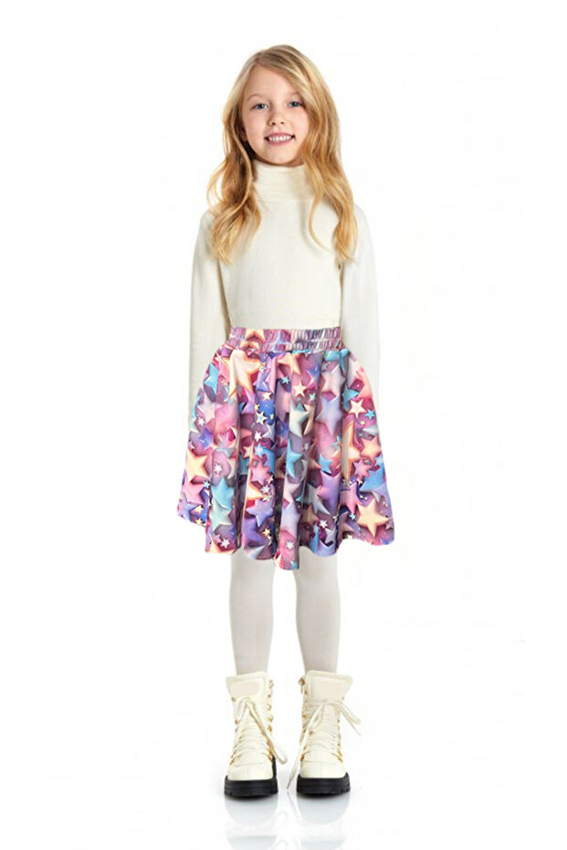 Elastic Waist Fabric Children's Skirt 0496