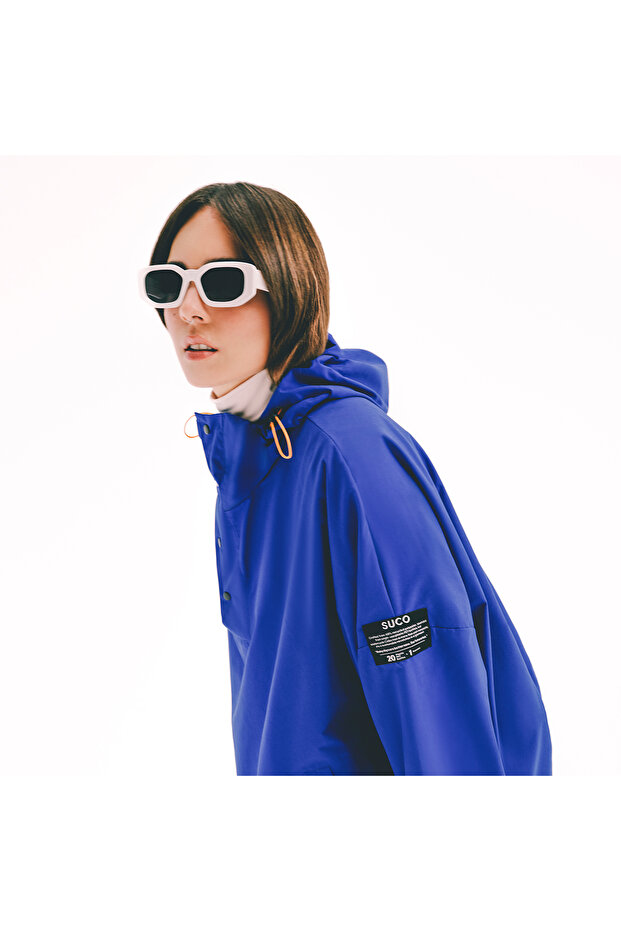 Cobalt Raincoat - 4