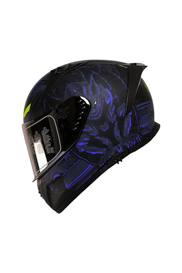 801 Mısıon Blue Full Face Kask - 1