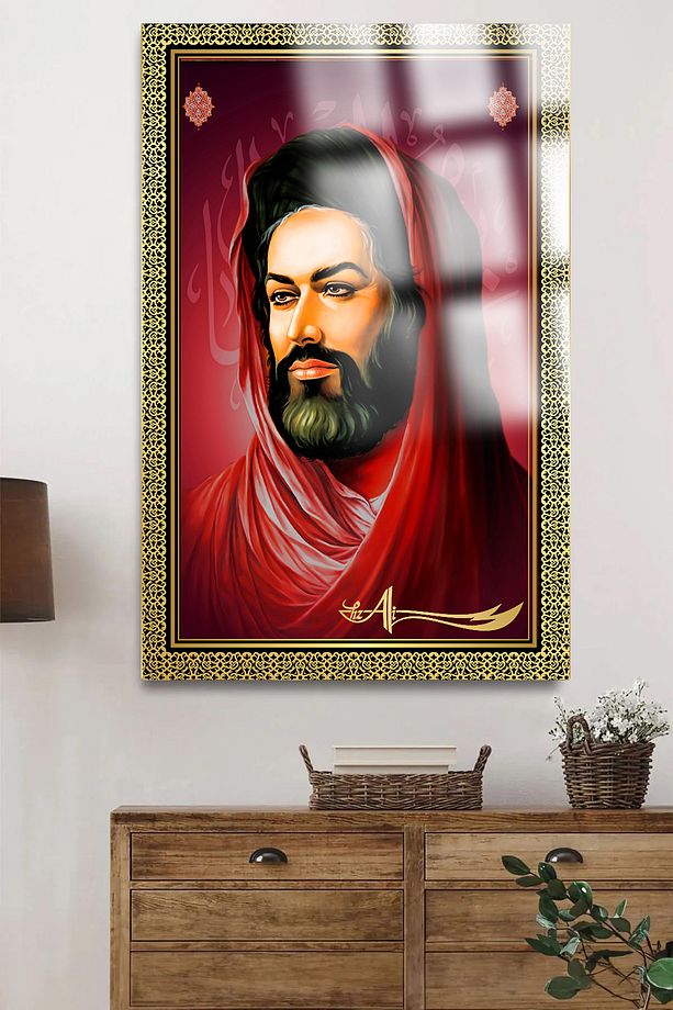 HZ.ALİ PORTESİ KIRILMAZ LÜKS CAM TABLO ULTRA CANLI RENKLER EV, İŞ YERİ, OFİS HEDİYESİ - 3