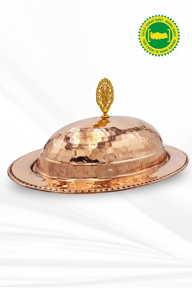 DÖVME BAKIR KAYIK SUNUMLUK KIRMIZI 25 CM - 2