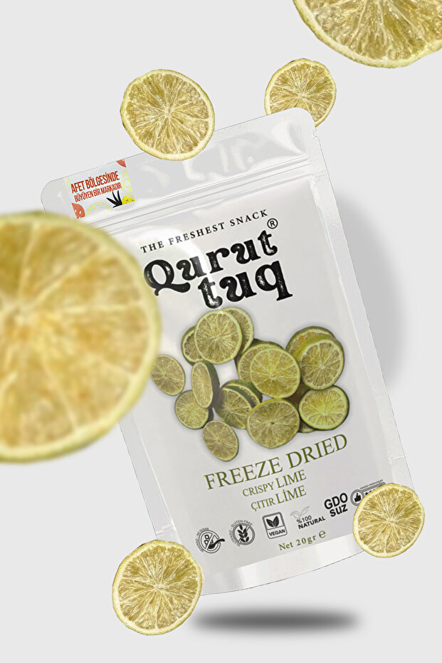 Freeze Dried Freeze Dried Lime Crispy Lime 20Gr Without Additives-Sugar - 1