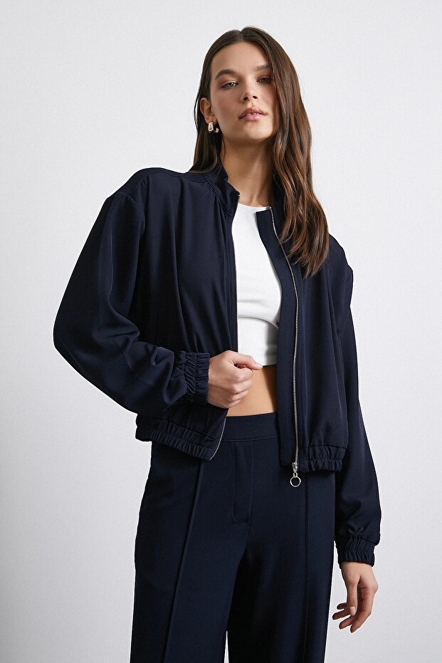 Bomber Ceket Lacivert - 4