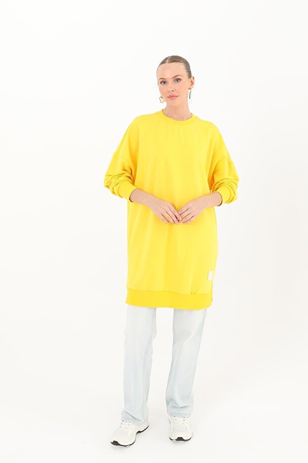 Bisiklet Yaka Basic Araboy Tunik 30644 - 2