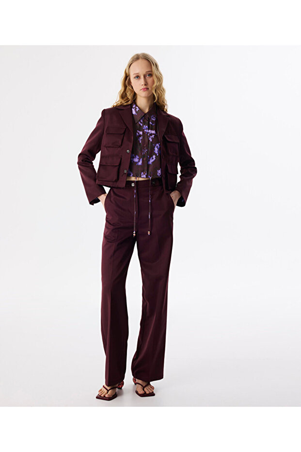 KARMA CEPLİ CROP CEKET - 2