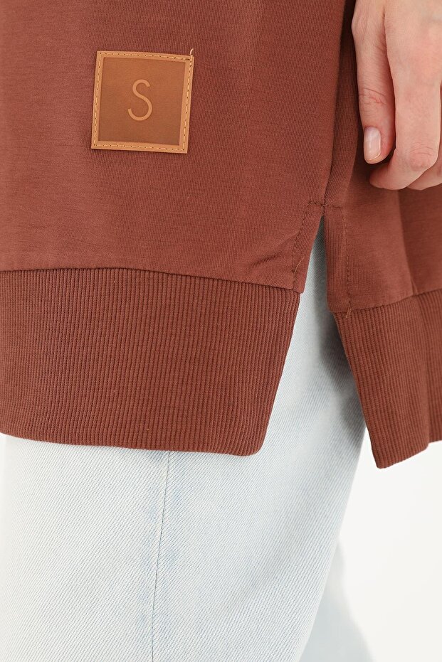 Bisiklet Yaka Basic Araboy Tunik 30644 - 4