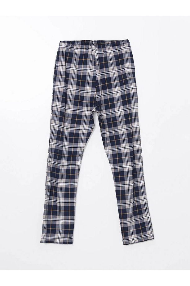 Lacivert Standart Kalıp Erkek Pijama Takımı - 7
