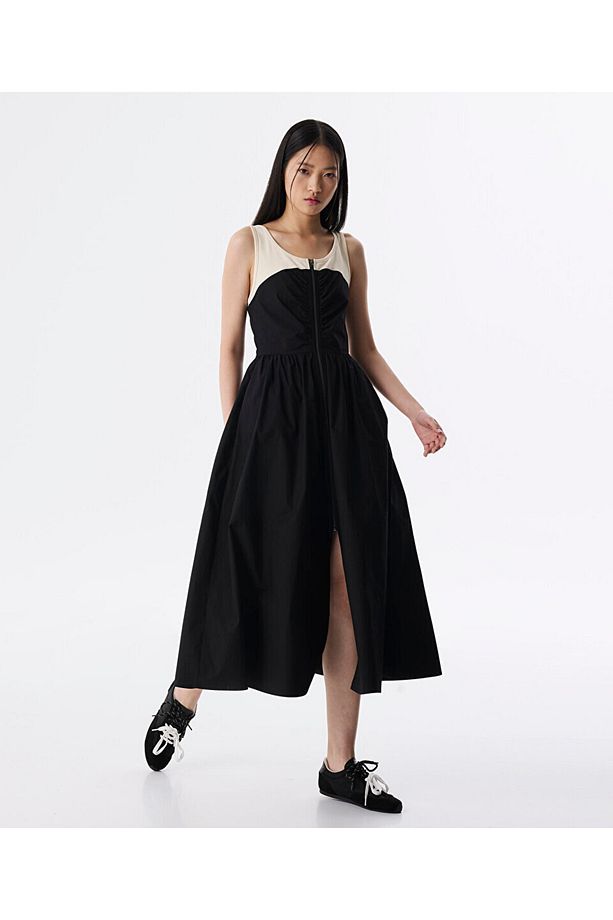 COLORBLOCK MİDİ ELBİSE - 2