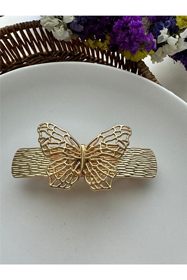 Gold Butterfly Automatic Buckle