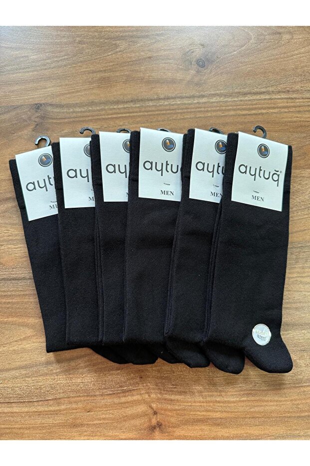 Pack of 6 Men's Black Modal Comfort Seamless Socks