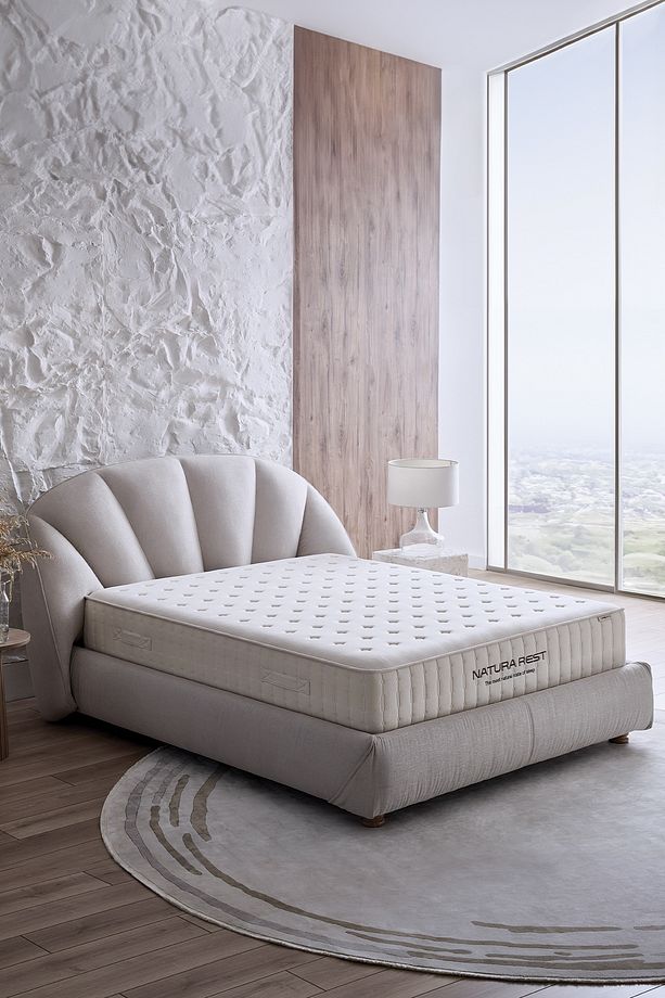 Natura Rest Yatak, Baza, Başlık 3'lü Set - Bej - 1