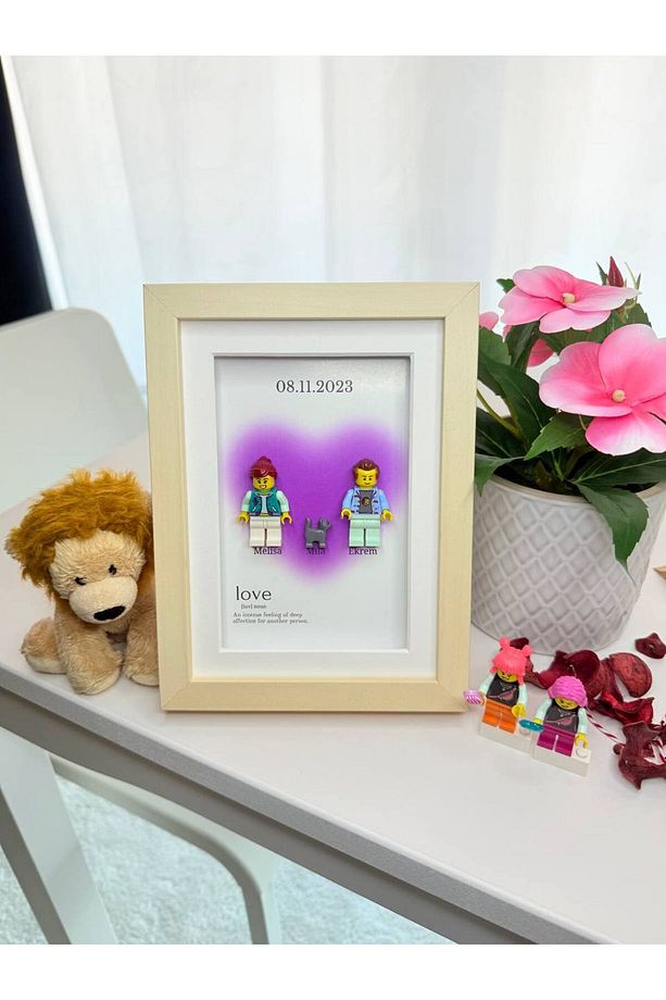 (15x20) 2 Minifigürlü Kişiselleştirilebilir Tablo - 2