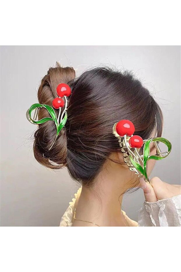 Red Cherry Hair Clip
