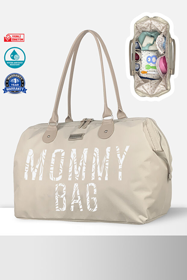 X Pro Mommy Bag Beige Anne Bebek Bakım Kadın Çantası - 3