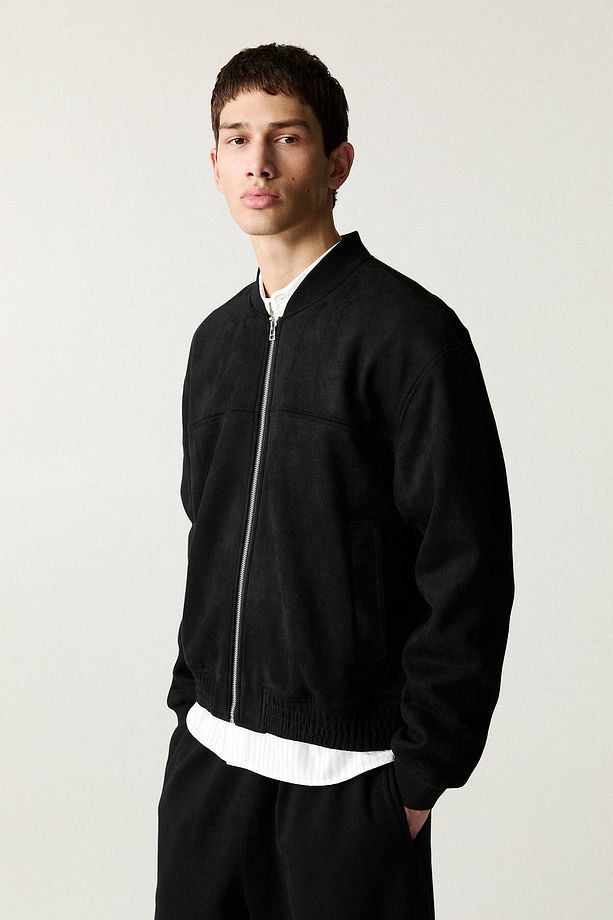 Suni süet bomber ceket - 3