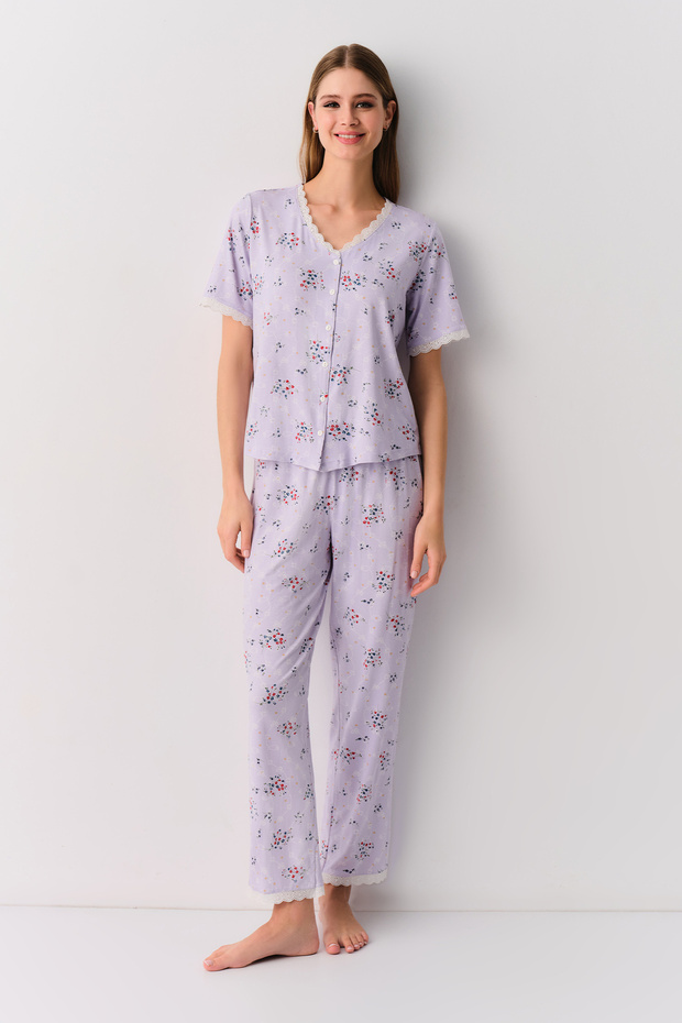 Catalina Shirt Collar Pajama Set