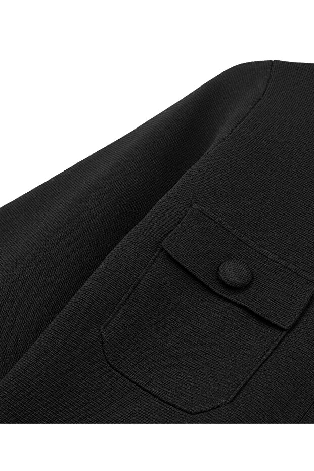 Cepli triko hırka - 4