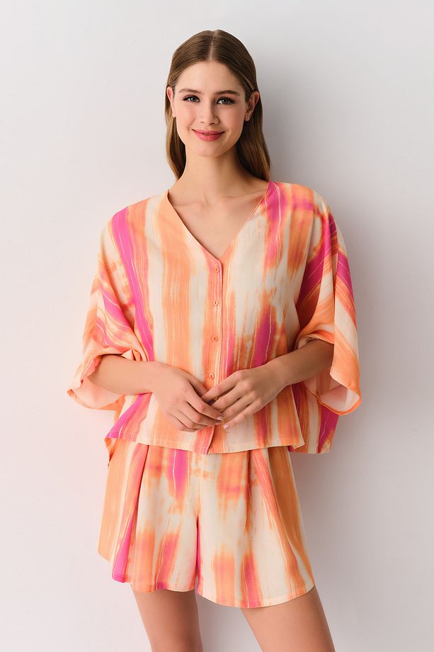Cosmopolitan Maskülen Şort Pijama Takımı - 1