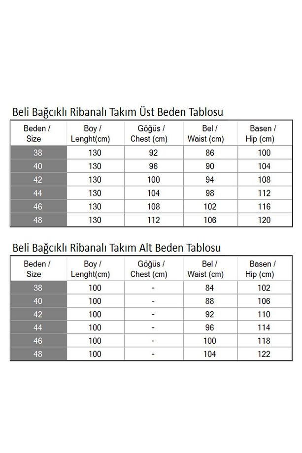 Beli Bağcıklı Ribanalı Takım Gül Kurusu 19237 - 6